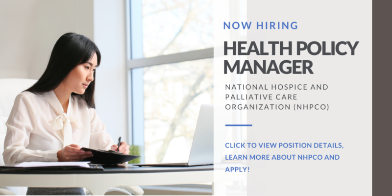 Professional Search: Health Policy Manager - National Hospice and ...